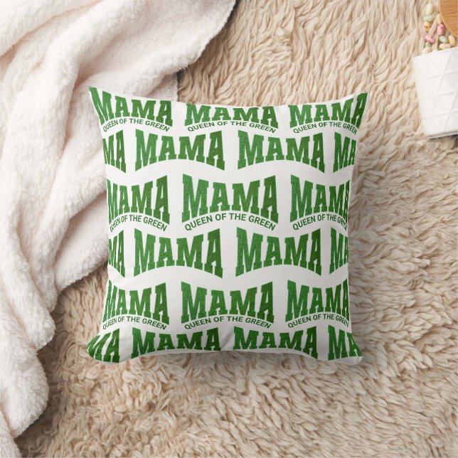 MAMA QUEEN OF THE GREEN Custom Women's Golf Cushion (Blanket)