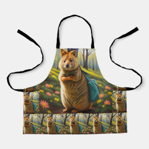 Mama Quokka Goes Shopping, Kids Full Print Apron