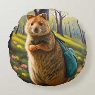 Mama Quokka Ready To Shop, Round Cushion
