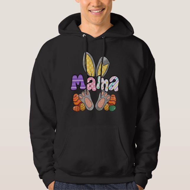 mama rabbit (2), retro, vintage hoodie (Front)