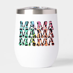 Mama Rainbow Leopard Print