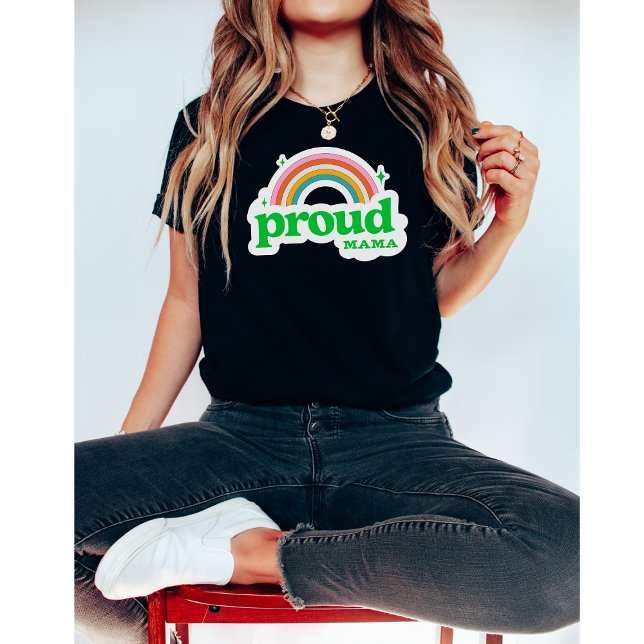 Mama-Rainbow-Mum-Boho-Funny T-Shirt (Creator Uploaded)