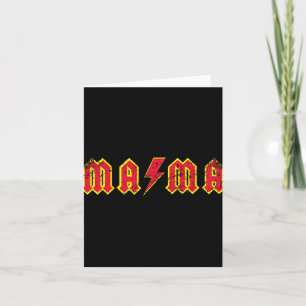 Mama Rocks Rock And Roll Mother's Day New Moms Dis Card
