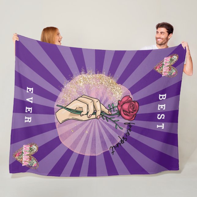 Mama Rose Customise Best Ever Fleece Blanket (In Situ)