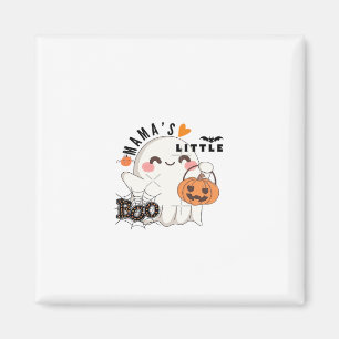 Mama’s Boo – Cute Kawaii Halloween Boo 2025 Graphi Magnet