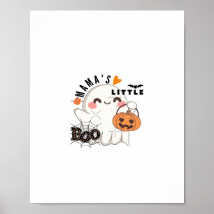 Mama’s Boo – Cute Kawaii Halloween Boo 2025 Graphi Poster