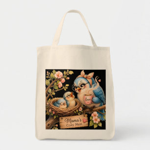 Mama’s Cosy Nest Black Grocer Tote Bag