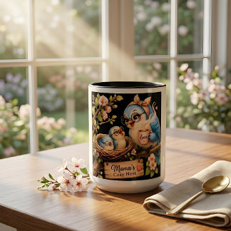 Mama’s Cosy Nest Black Mug 