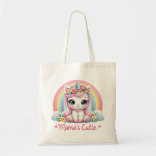 Mama’s Cutie Cat Kawaii Kitten Tote Bag