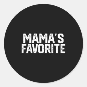 Mama’s Favorite Funny Grandparent Granhild Vintage Classic Round Sticker