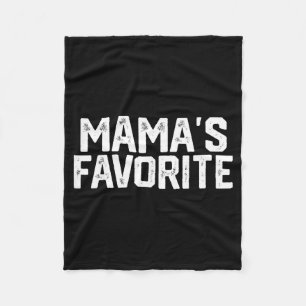 Mama’s Favorite Funny Grandparent Granhild Vintage Fleece Blanket