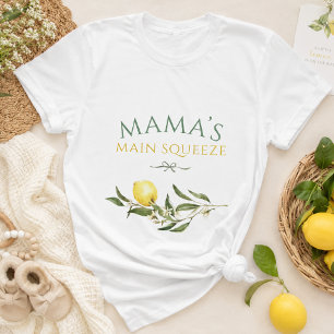 Mama’s Main Squeeze Lemon Baby Shower Mummy To Be T-Shirt