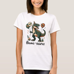 Mama-saurus Dinosaur Birthday T-Shirt