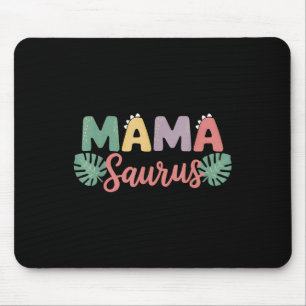 Mama Saurus Mum Dad Dinosaur Birthday Family Match Mouse Mat
