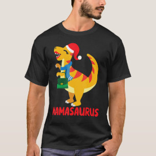 Mama Saurus Rex Matching Family Pajama Pj Christma T-Shirt