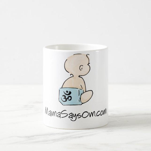 Mama Says Om Coffee Mug (Boy) (Center)