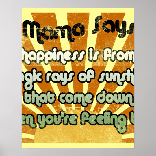 Mama Says... The Waterboy Movie Quote Poster Zazzle.co.uk