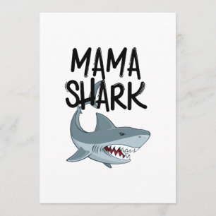 Mama Shark Funny Mothers Day Gifts Card
