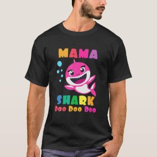 Mama Shark Gift Cute Baby Shark Family Matching T-Shirt