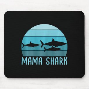 Mama Shark Mum Of 2 Mother's Day Mouse Mat