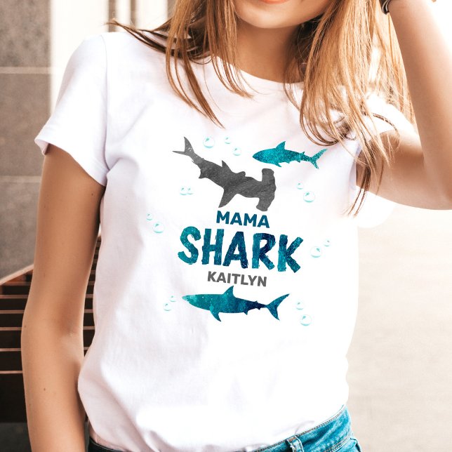 Mama Shark | Parents Any Age Birthday T-Shirt (Creator Uploaded)