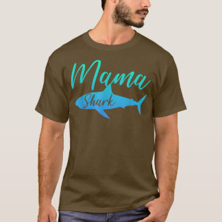 MAMA SHARK TFunny Mum Mummy Gift Gag Humour Lover T-Shirt