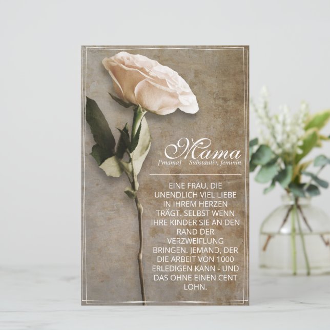 Mama - simply irreplaceable - vintage (Standing Front)