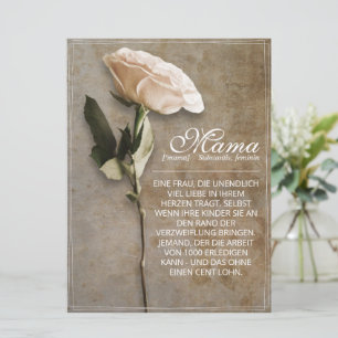 Mama - simply irreplaceable - vintage