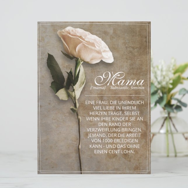Mama - simply irreplaceable - vintage (Standing Front)