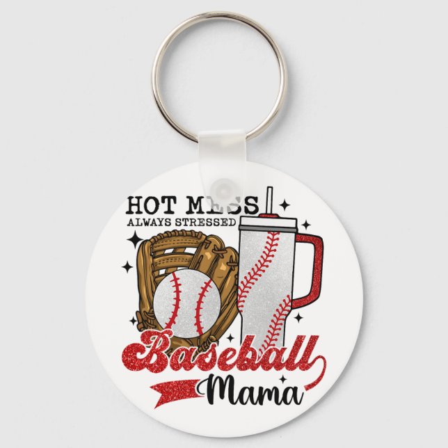 Mama Sport Mum Women Mothers Day 2024 Girls Kids  Key Ring (Front)
