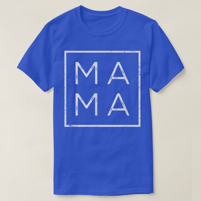 Mama Square Tee Matching Outfits Mothers Day, Mom, (Design Front)