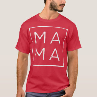 Mama Square Tee Matching Outfits Mothers Day, Mum,