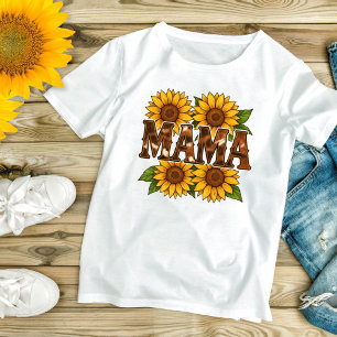 Mama Sunflowers Gift For Mom Mother's Day Trendy T-Shirt