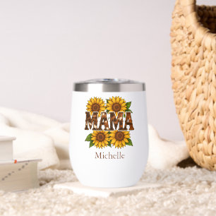 Mama Sunflowers Monogram Name Initials, Gift Mum