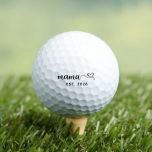 Mama Swash Heart Script Golf Balls