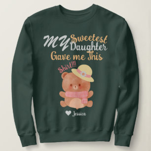 Mama & Sweetest Daughter Names Personalised Custom Sweatshirt