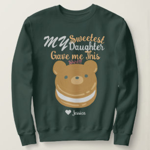 Mama & Sweetest Daughter Names Personalised Custom Sweatshirt