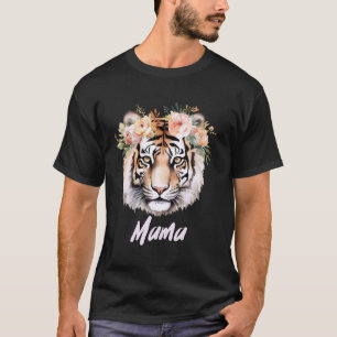 Mama Tiger Big Cats Birthday Party African Animals T-Shirt