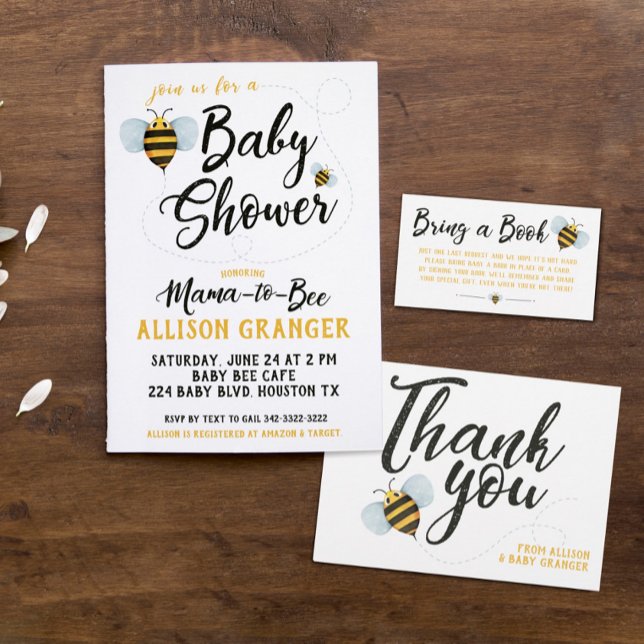 Mama to Bee Baby Shower Invitation (Creator Uploaded)