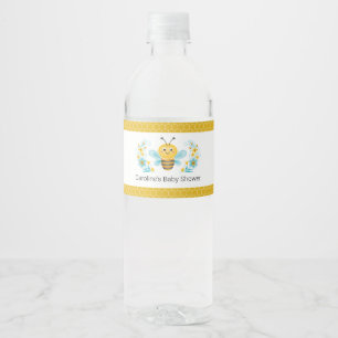 Mama to Bee Baby Shower Water Bottle Label