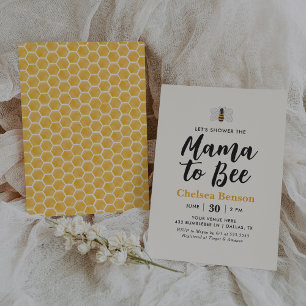 Mama to Bee Bumblebee Baby Shower Invitation