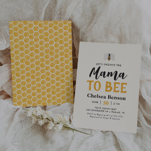Mama to Bee Bumblebee Baby Shower Invitation