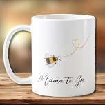 Mama To Bee Coffee Mug<br><div class="desc">This coffee mug is decorated with watercolor honey bees and "Mama to Bee" in stylish script typography.
Easily customisable with your monogram. Makes a lovely gift for the expectant mother.
Original Watercolor © Michele Davies.</div>