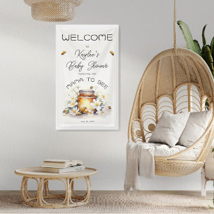 Mama to Bee Flowers and Bees Honey Baby Shower Banner