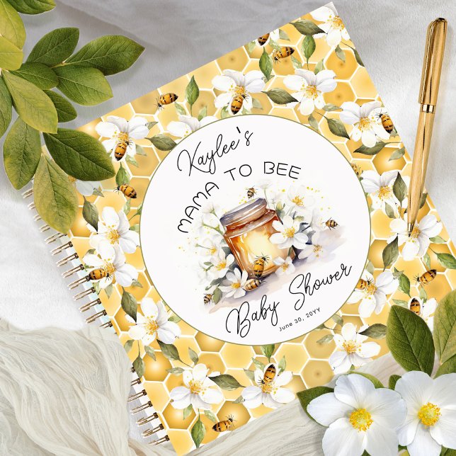 Mama to Bee Flowers Honey Baby Shower Guest Book (Creator Uploaded)