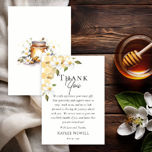 Mama to Bee Honey Bee Baby Shower Thank You Card