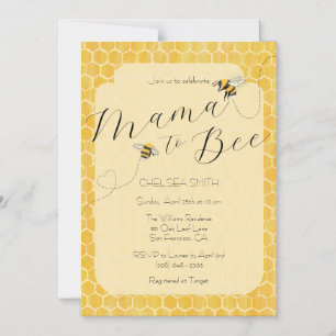 Mama to Bee Honeybee Baby Shower Magnetic Invitation
