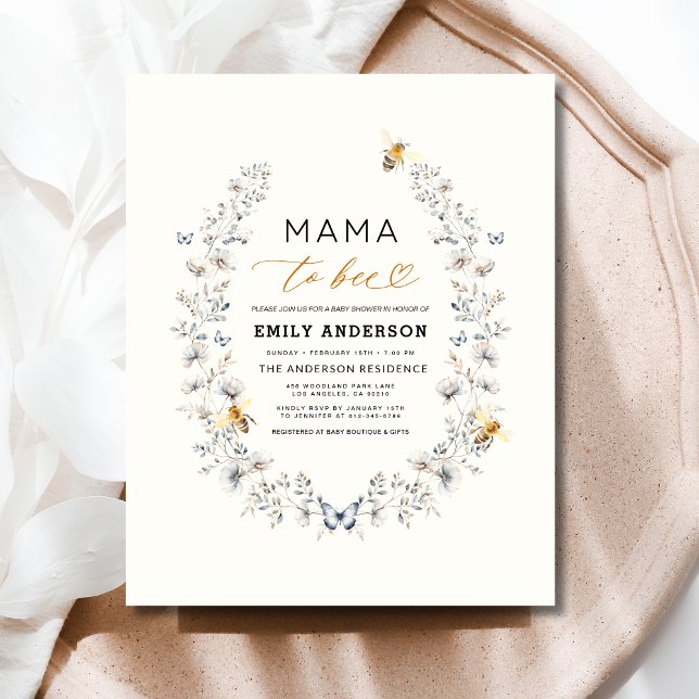 Mama to Bee Wildflower Gender Neutral Baby Shower (Creator Uploaded)