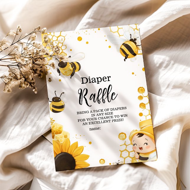Mama to Bee Wildflower Honeybee Mum Diapper Raffle Enclosure Card (Creator Uploaded)