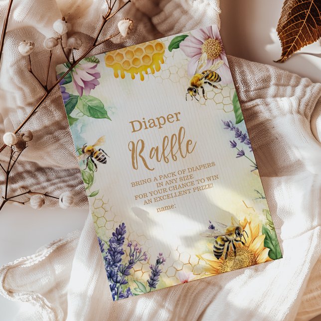 Mama to Bee Wildflower Honeybee Mum Diapper Raffle Enclosure Card (Creator Uploaded)